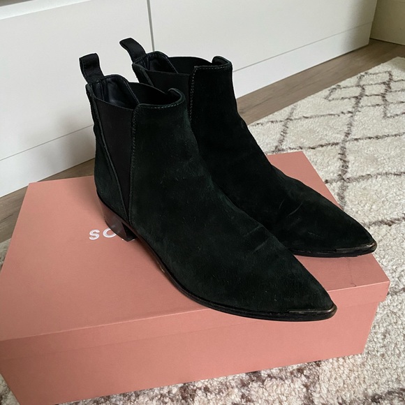 Acne Studios Jensen Boots - Emerald Suede - Sz 37 - Picture 4 of 11